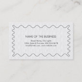 Carte De Visite Professionnel Blanc clair Élégant Moderne Simple (Dos)