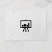 Carte De Visite Professionnel / Blanc Texture simple Impression (Dos)