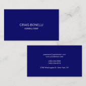 Carte de visite professionnel bleu clair (Devant / Derrière)