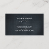 Carte De Visite Professionnel bleu de denim (Dos)