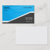 Carte De Visite Professionnel bleu gris (Devant / Derrière)