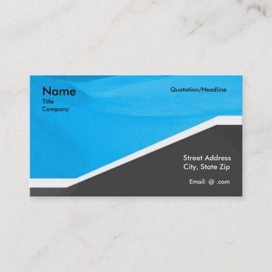 Carte De Visite Professionnel bleu gris (Devant)