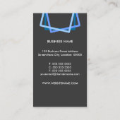 Carte De Visite Professionnel bleu moderne (Dos)