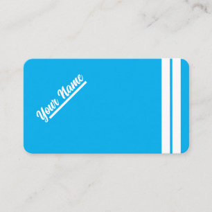 Carte De Visite Professionnel bleu simple