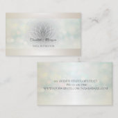 Carte De Visite Professionnel Bokeh Moderne,Lotus (Devant / Derrière)
