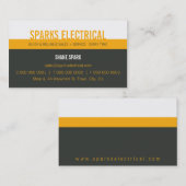 CARTE DE VISITE PROFESSIONNEL :: bold block2 1L (Devant / Derrière)