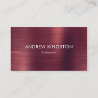 Professionnel Burgundy Faux brossé acier métalliqu