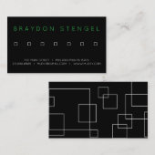 Carte de visite professionnel carré (Devant / Derrière)