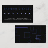 CARTE DE VISITE professionnel CARRÉ BLUE (Devant / Derrière)