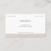 Carte De Visite Professionnel Chevron Wood (Dos)