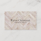 Carte De Visite Professionnel Chevron Wood (Devant)