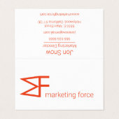 Carte de visite professionnel chic (Extérieur déplié)