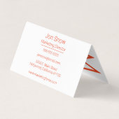 Carte de visite professionnel chic (Dos)