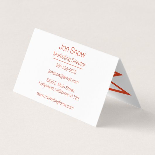 Carte de visite professionnel chic (Dos)