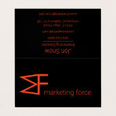 Carte de visite professionnel chic (Extérieur déplié)