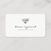 carte de visite professionnel chic avec diamant (Devant)