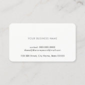 carte de visite professionnel chic avec diamant (Dos)