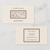 Carte De Visite Professionnel chic élégant de style avec la (Devant / Derrière)