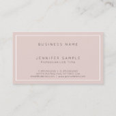 Carte De Visite Professionnel Chic Elegant Moderne Luxe Silk (Dos)
