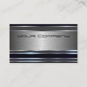 Carte de visite professionnel chic noir et argent