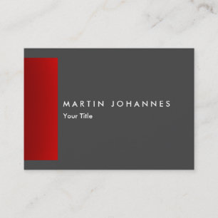 Carte de visite professionnel Chubby gris mince