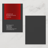 Carte de visite professionnel Chubby Red Stripe Gr (Devant / Derrière)