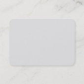 Carte de visite professionnel Chubby Roundcoin (Dos)