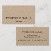 Carte de visite professionnel classique (Devant / Derrière)
