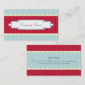 Carte De Visite Professionnel classique, élégant, doux, artisanal (Devant / Derrière)