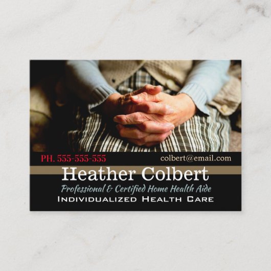 Carte De Visite Professionnel Compassion attentive (Devant)