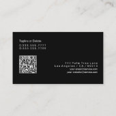 Carte De Visite Professionnel, conception intelligente, code QR Vs (Dos)