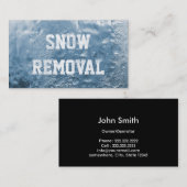 Carte De Visite Professionnel congelé par cool de déblaiement de (Devant / Derrière)