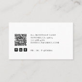 Carte De Visite Professionnel Consultant d'affaires Photo Code QR (Dos)