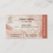 Carte De Visite Professionnel | Consultant | Thérapiste (Devant)