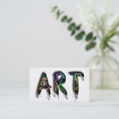 Carte De Visite Professionnel créatif d'artiste de peintre de (Debout devant)