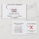 Carte de visite professionnel créatif et (Devant / Derrière)