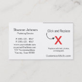 Carte de visite professionnel créatif et (Dos)