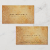 Carte De Visite Professionnel Créatif Historique Plaine Luxe (Devant / Derrière)