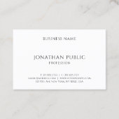 Carte De Visite Professionnel Créatif Modèle Élégant Faux Gold (Dos)