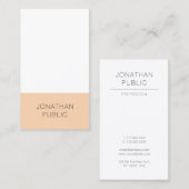 Carte De Visite Professionnel Créatif Moderne Sleek Plain Luxe (Devant / Derrière)