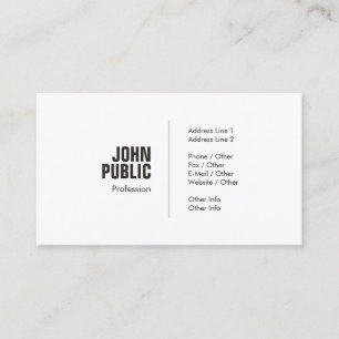 Carte De Visite Professionnel Creative Minimal Tendance Graphic Pl