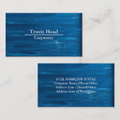 Carte De Visite Professionnel Créez votre propre charpentier en bo (Devant / Derrière)