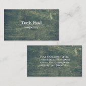 Carte De Visite Professionnel Créez votre propre charpentier en bo (Devant / Derrière)