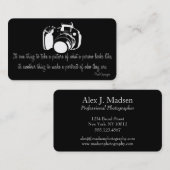 Carte de visite professionnel D3 de citation de (Devant / Derrière)