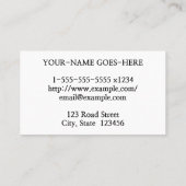 Carte de visite professionnel Dapper (Dos)