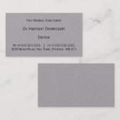 Carte de visite professionnel Dapper Médicale (Devant / Derrière)