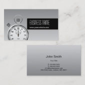 Carte de visite professionnel d'argent de (Devant / Derrière)