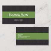 Carte de visite professionnel Dark & Green (Devant / Derrière)