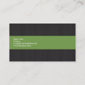 Carte de visite professionnel Dark & Green (Dos)