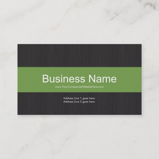 Carte de visite professionnel Dark & Green (Devant)